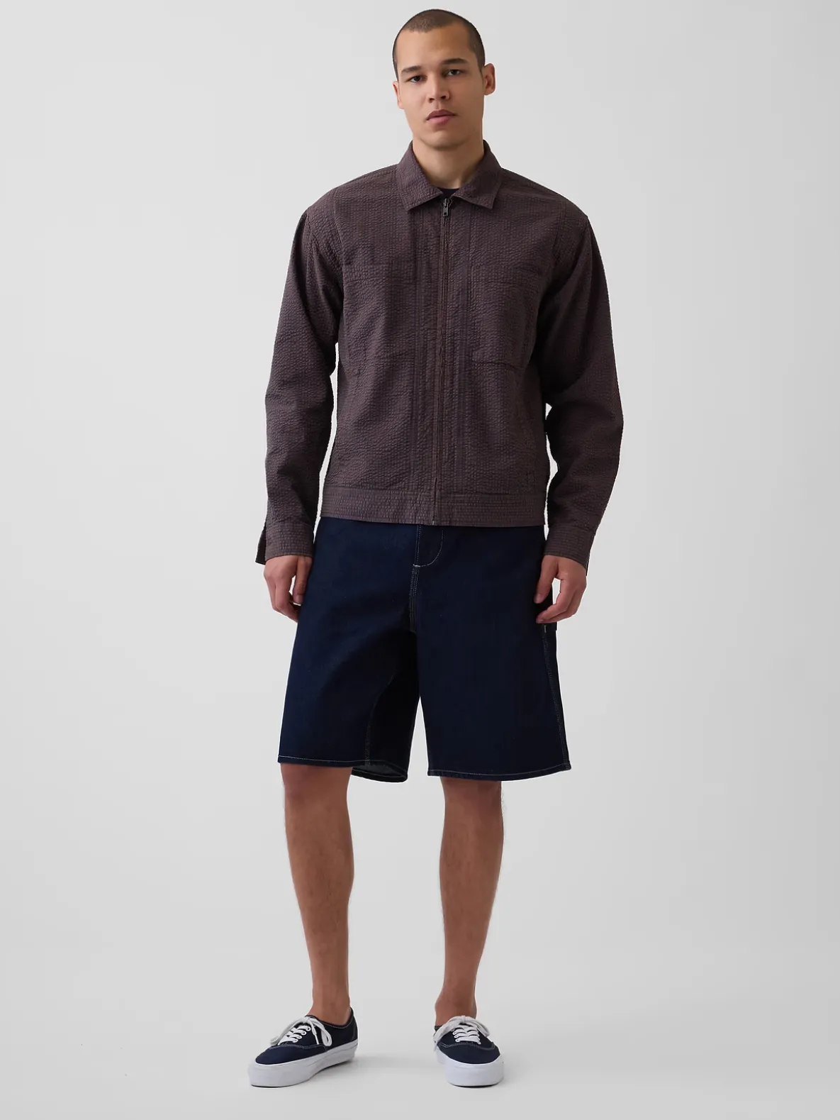 10.5" Baggy Denim Carpenter Shorts