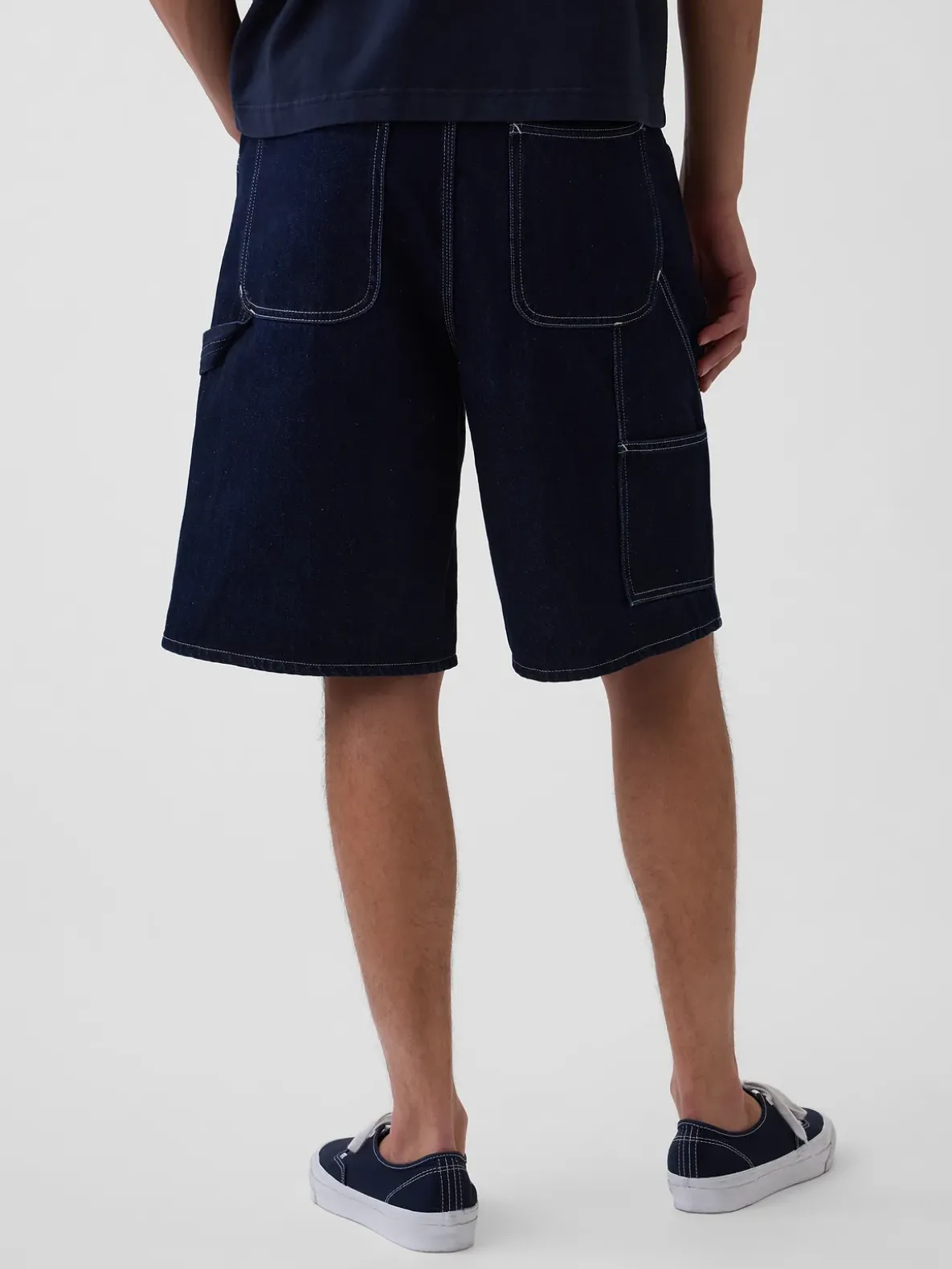 10.5" Baggy Denim Carpenter Shorts