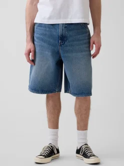 10.5" Baggy Denim Carpenter Shorts