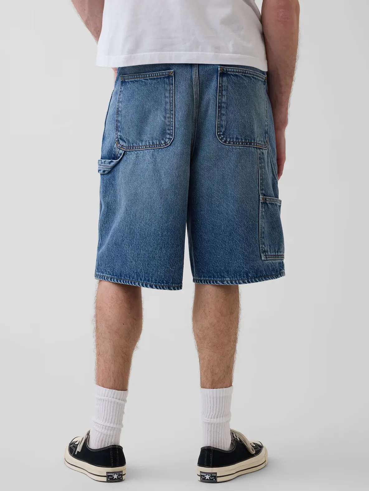 10.5" Baggy Denim Carpenter Shorts