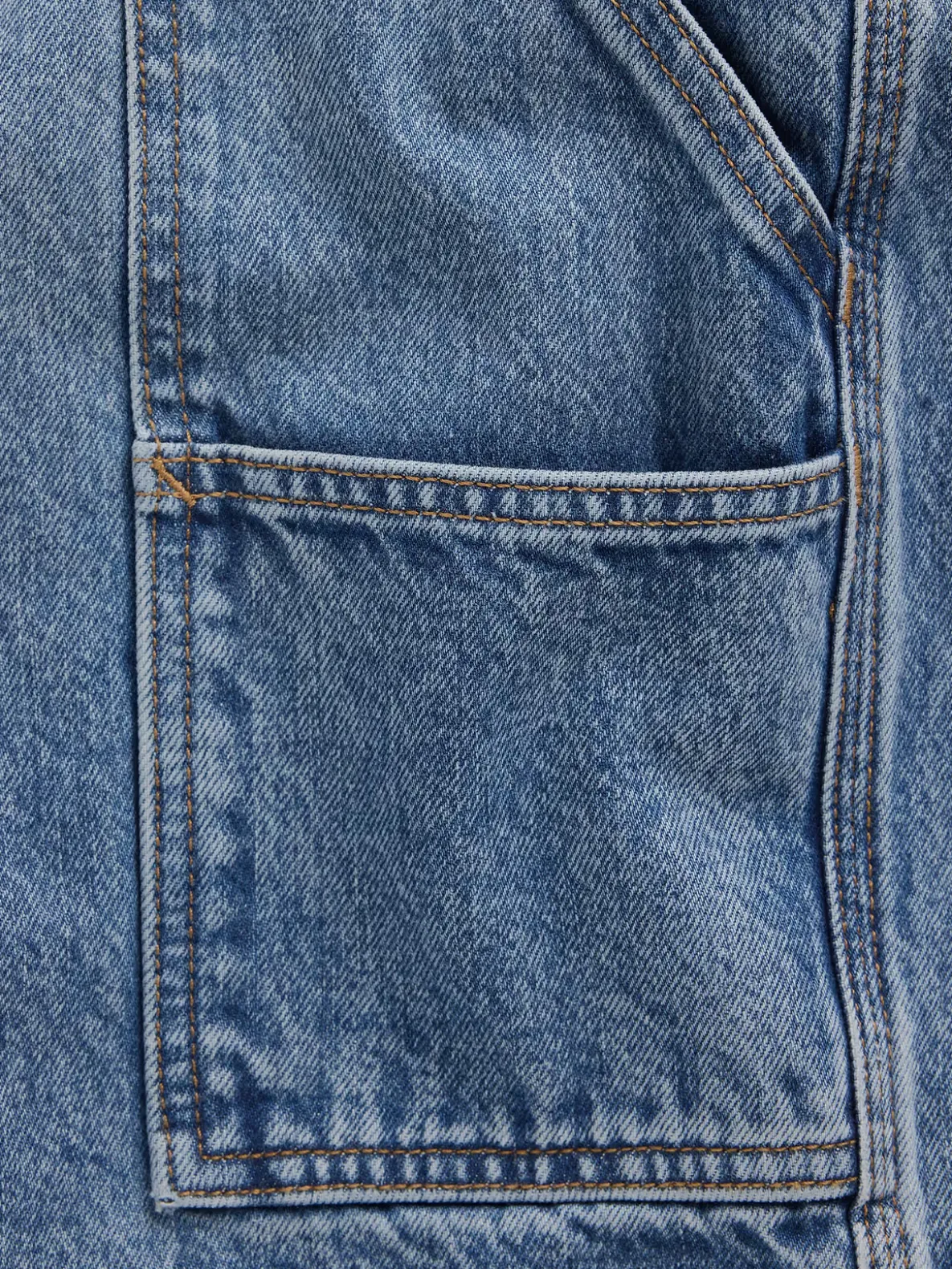 10.5" Baggy Denim Carpenter Shorts
