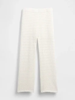 100% Cotton Crochet Ankle Pants