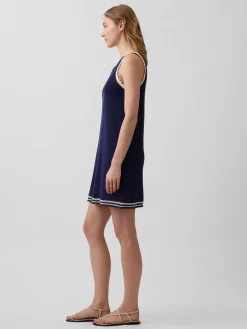 100% Cotton Crochet Mini Dress