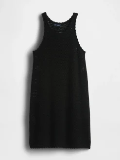 100% Cotton Crochet Mini Dress