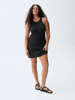 100% Cotton Crochet Mini Dress