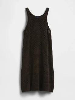 100% Cotton Crochet Mini Dress