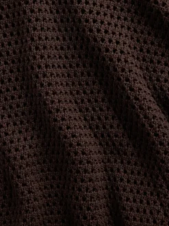 100% Cotton Crochet Relaxed Sweater