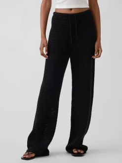 100% Cotton Crochet Sweater Pants