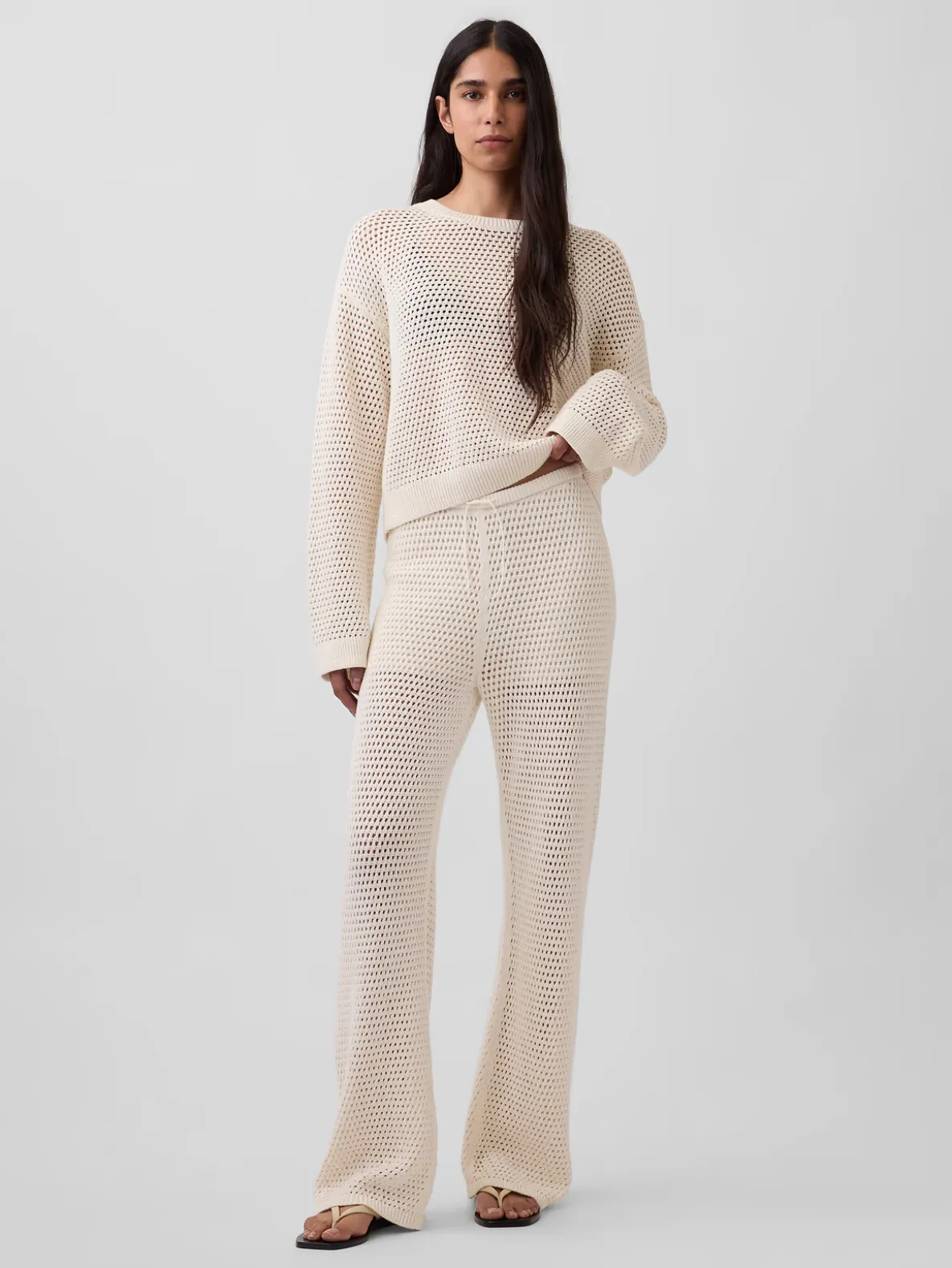 100% Cotton Crochet Sweater Pants