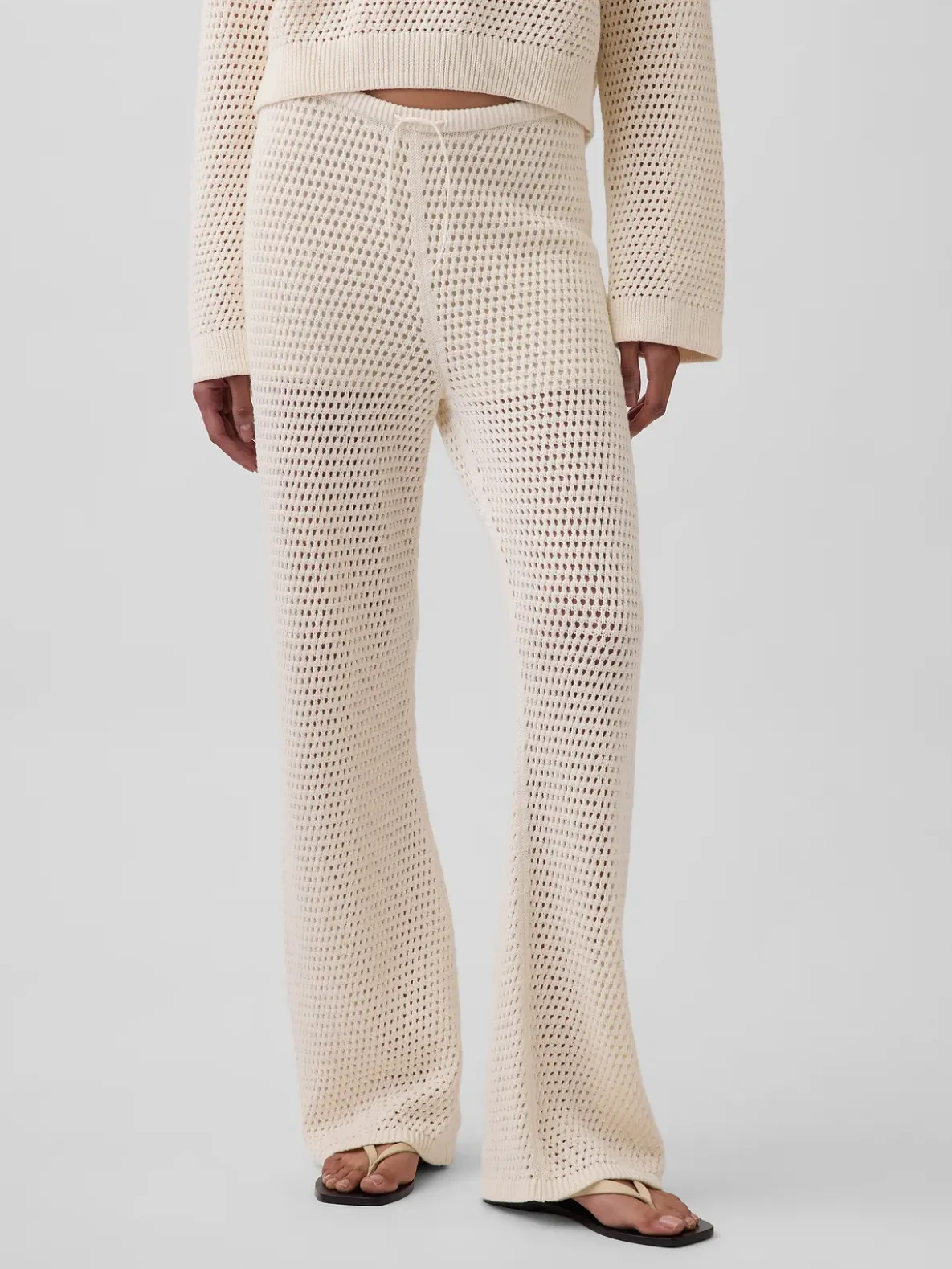 100% Cotton Crochet Sweater Pants