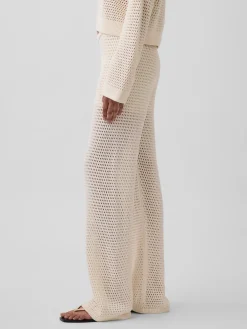 100% Cotton Crochet Sweater Pants