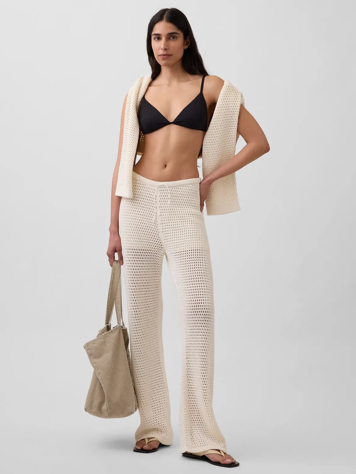 100% Cotton Crochet Sweater Pants