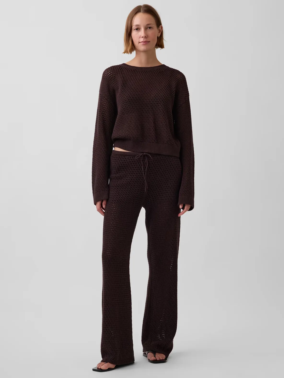 100% Cotton Crochet Sweater Pants