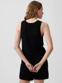 100% Cotton Crochet Tank Top