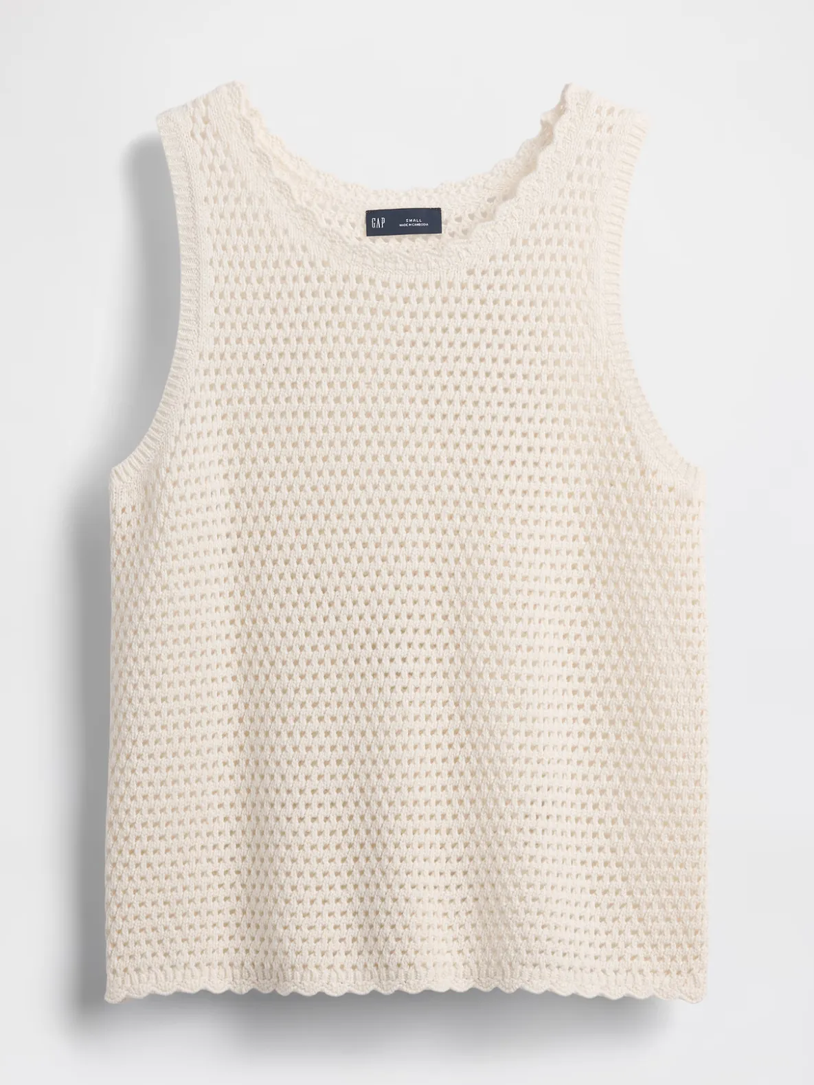 100% Cotton Crochet Tank Top