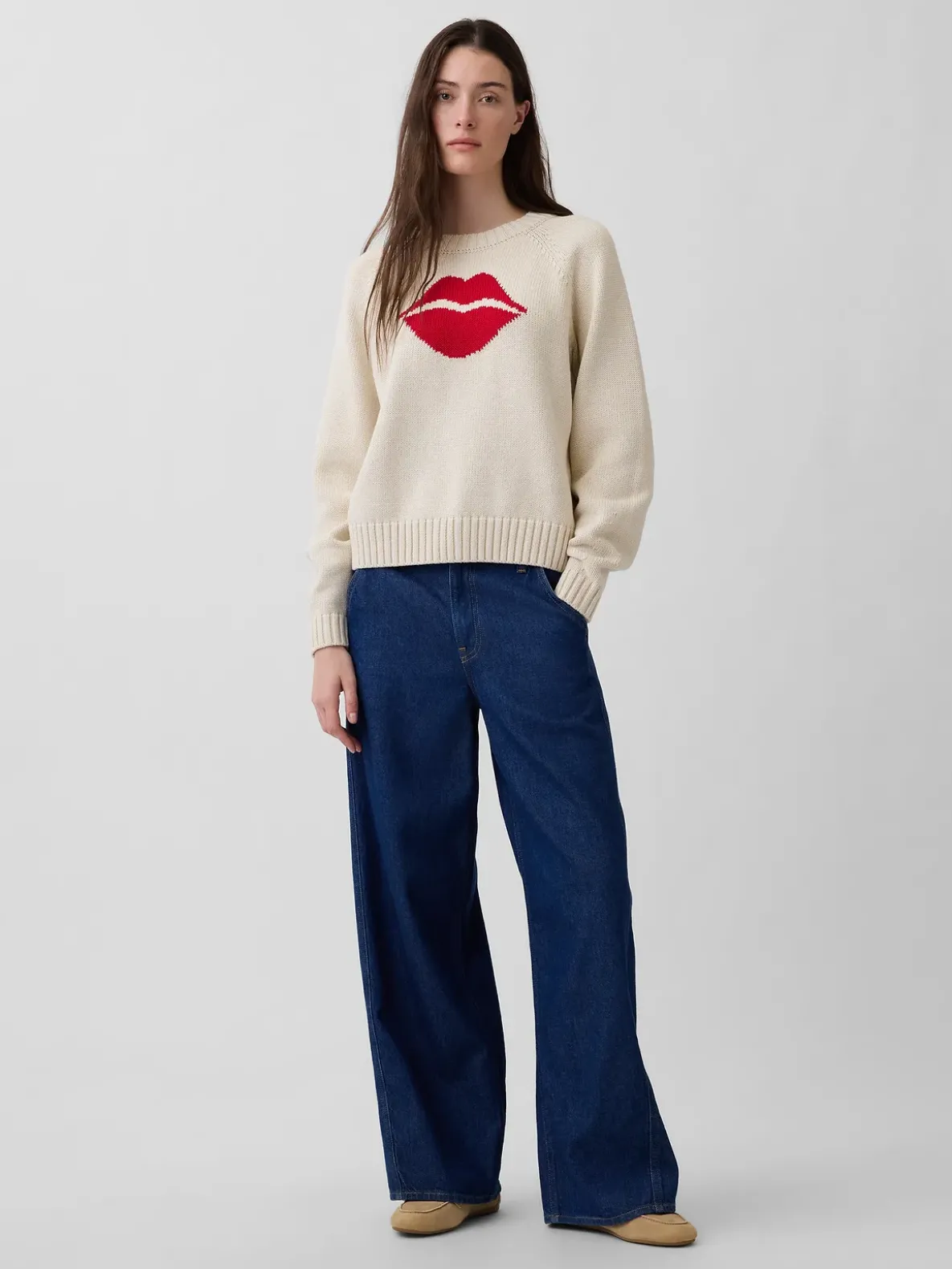 100% Cotton Kiss Raglan Sweater