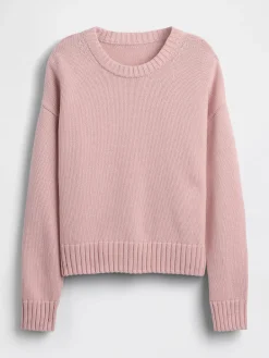 100% Cotton Oversized Crop Sweater