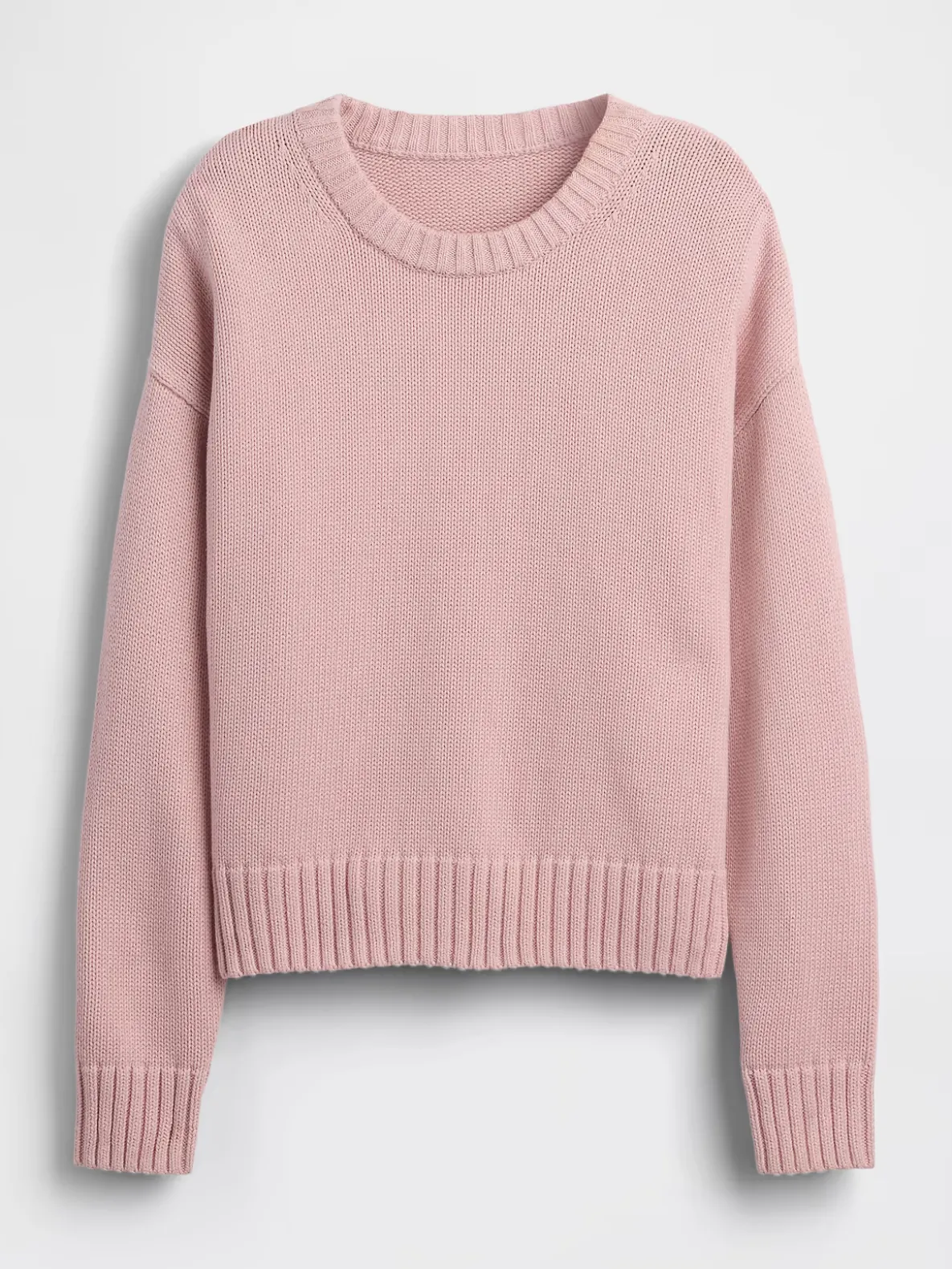 100% Cotton Oversized Crop Sweater