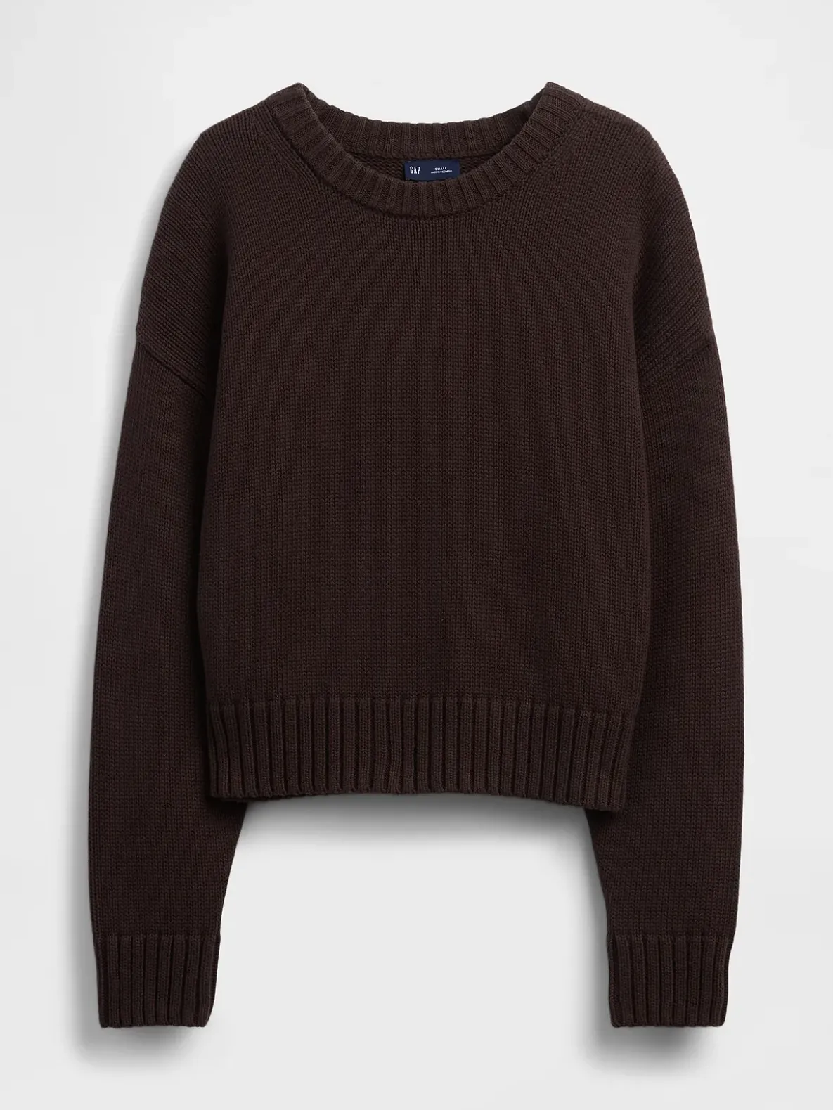 100% Cotton Oversized Crop Sweater