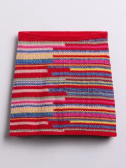 100% Cotton Stripe Mini Sweater Skort