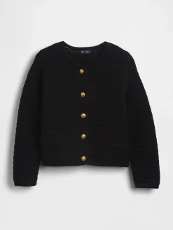100% Cotton Textured Sweater Jacket
