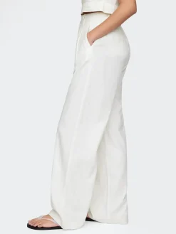 365 High Rise Linen-Blend Trousers