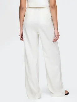 365 High Rise Linen-Blend Trousers