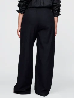 365 High Rise Linen-Blend Trousers