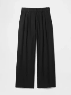 365 High Rise Linen-Blend Trousers