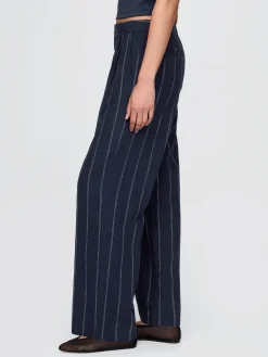 365 High Rise Linen-Blend Trousers