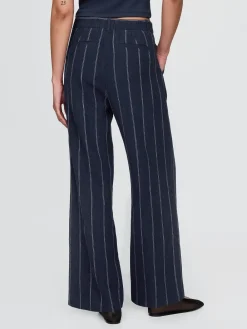 365 High Rise Linen-Blend Trousers