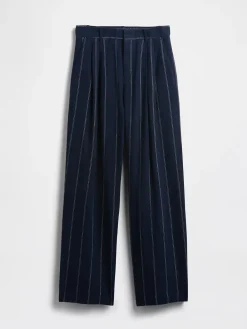 365 High Rise Linen-Blend Trousers