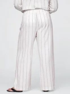 365 High Rise Linen-Blend Trousers