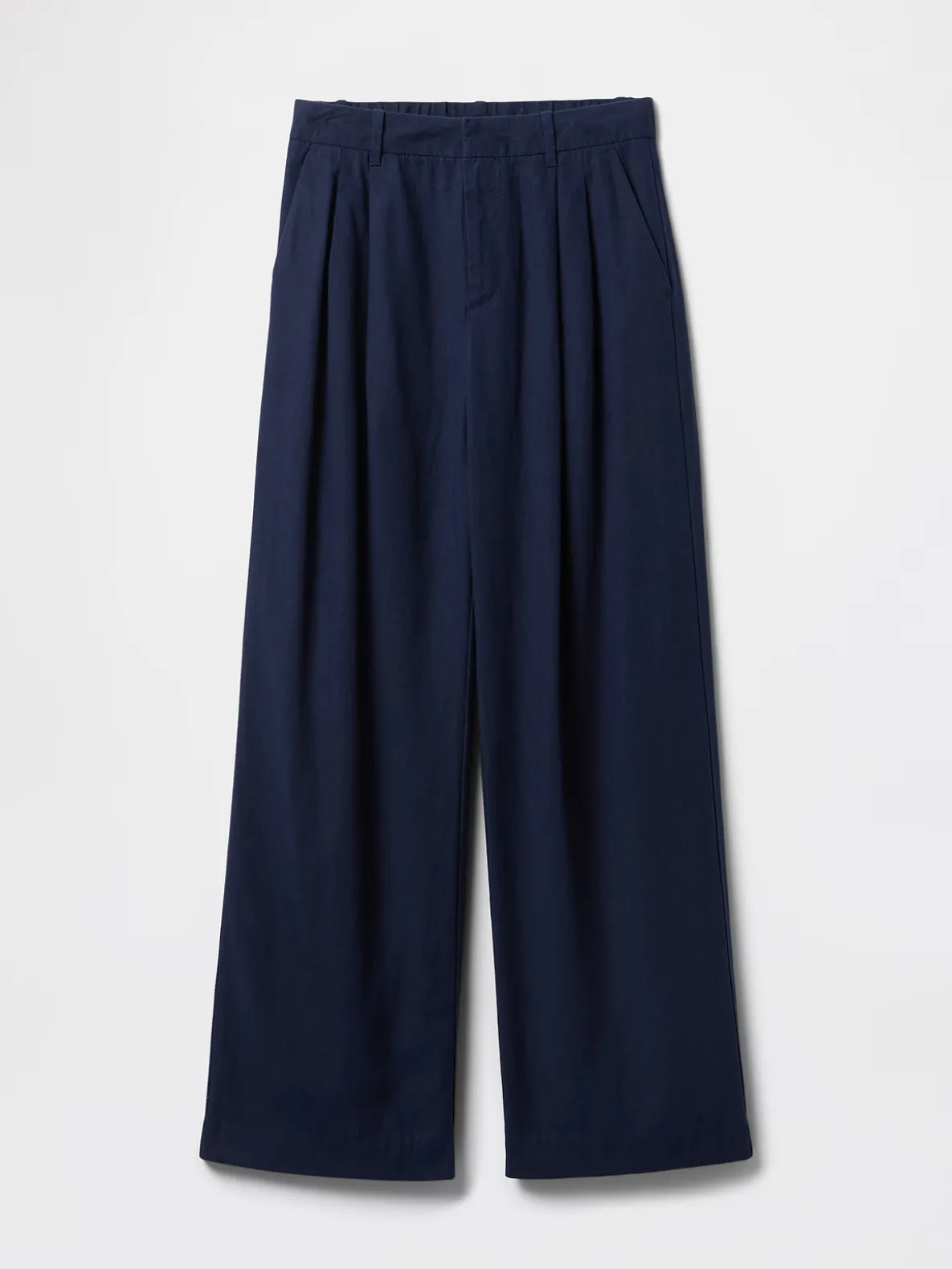 365 High Rise Linen-Blend Trousers