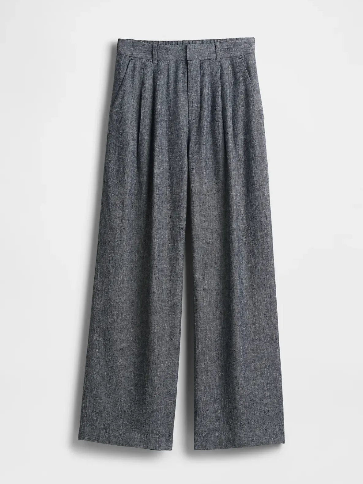 365 High Rise Linen-Blend Trousers