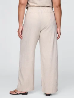 365 High Rise Linen-Blend Trousers