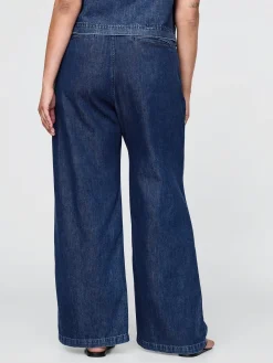 365 High Rise UltraSoft Denim Pleated Trousers