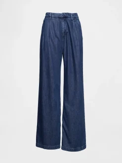 365 High Rise UltraSoft Denim Pleated Trousers