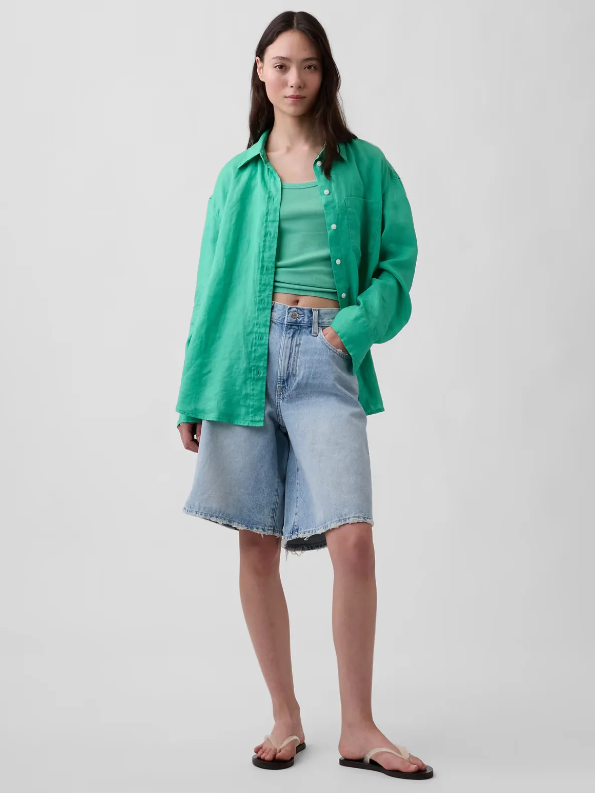 100% Linen Oversized Shirt