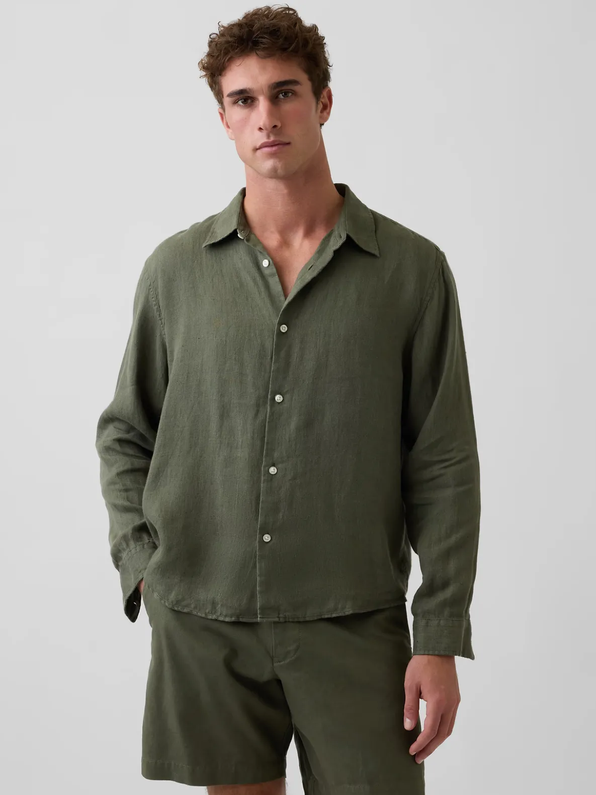 100% Linen Relaxed Shirt