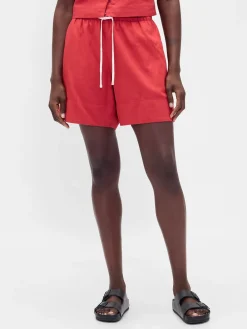 6" Linen-Blend Easy Shorts