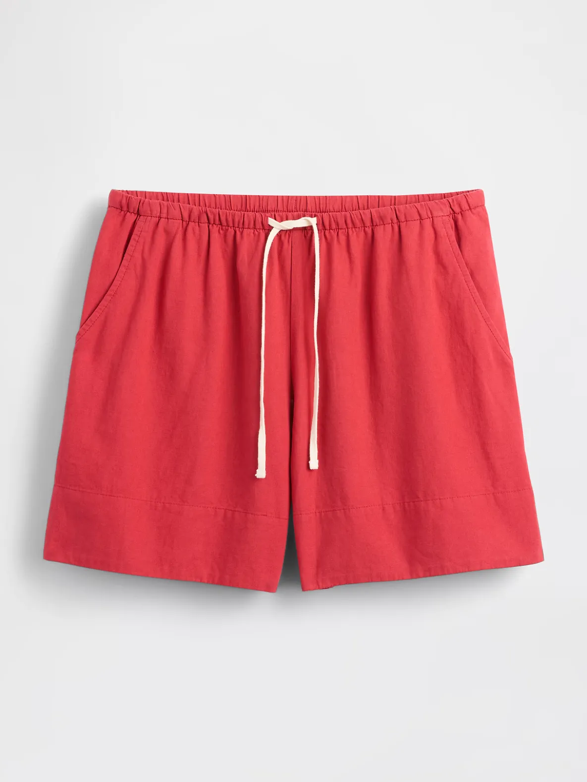 6" Linen-Blend Easy Shorts