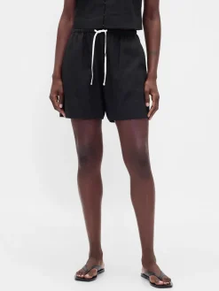 6" Linen-Blend Easy Shorts