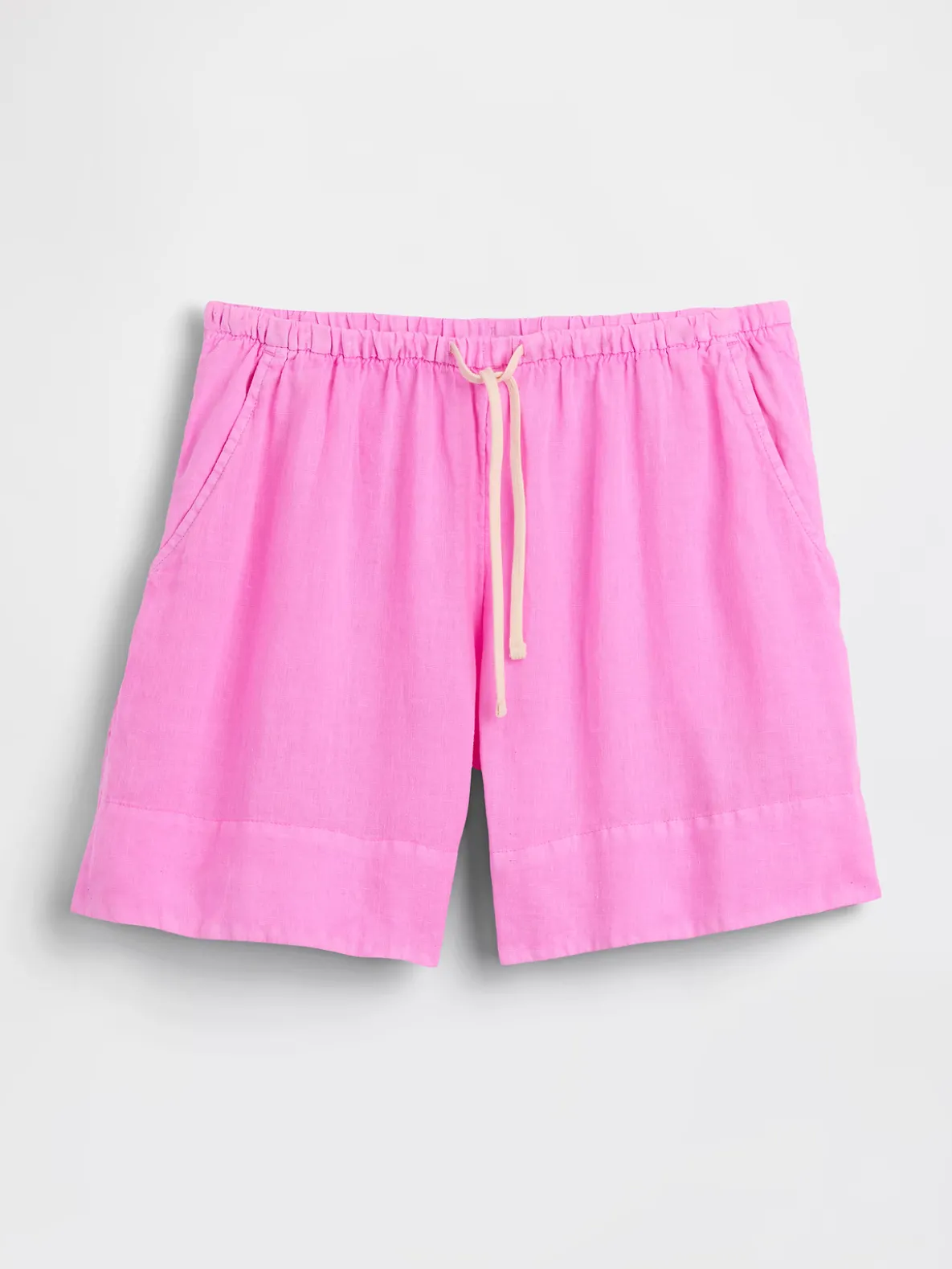 6" Linen-Blend Easy Shorts