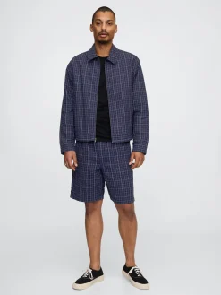 9" Linen-Cotton Easy Shorts