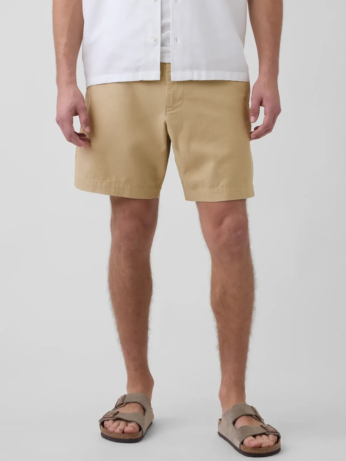 7.5" Linen-Cotton Shorts