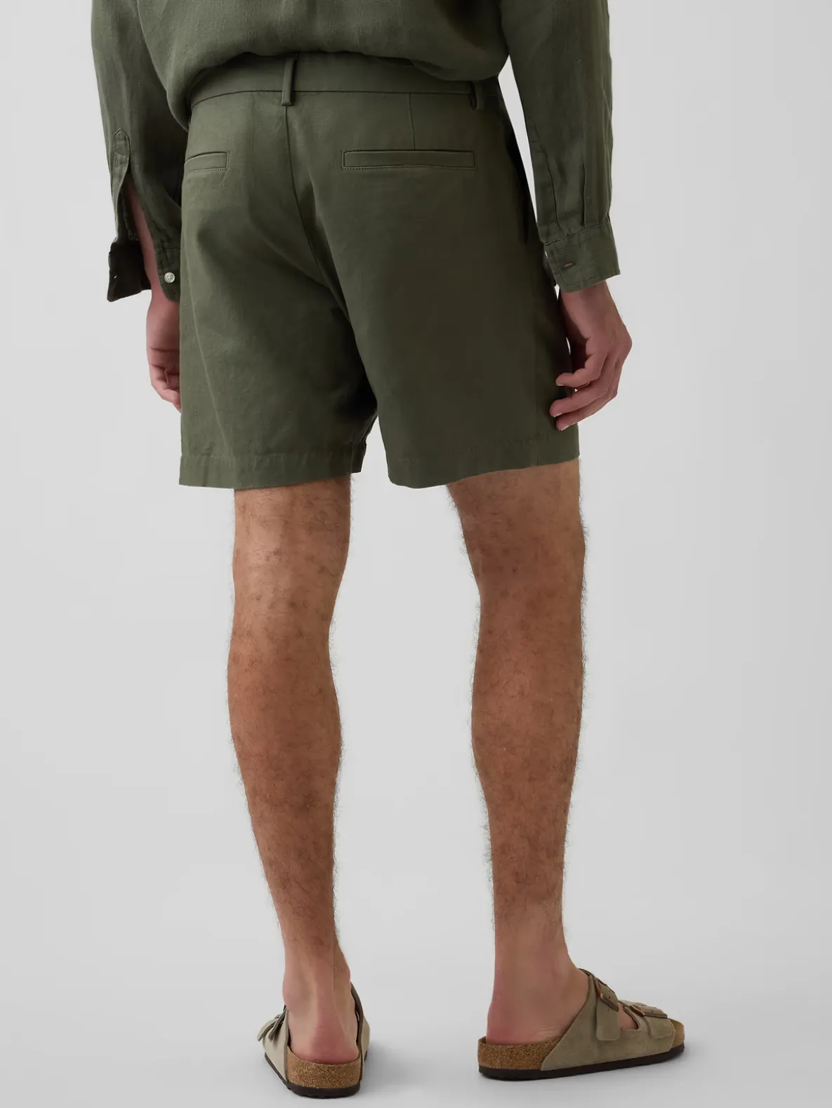 7.5" Linen-Cotton Shorts