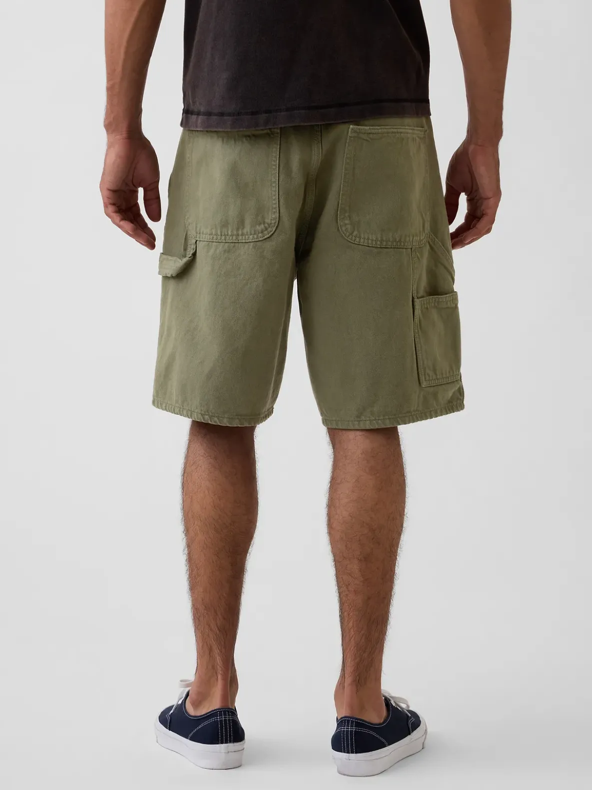 9" Loose Denim Carpenter Shorts