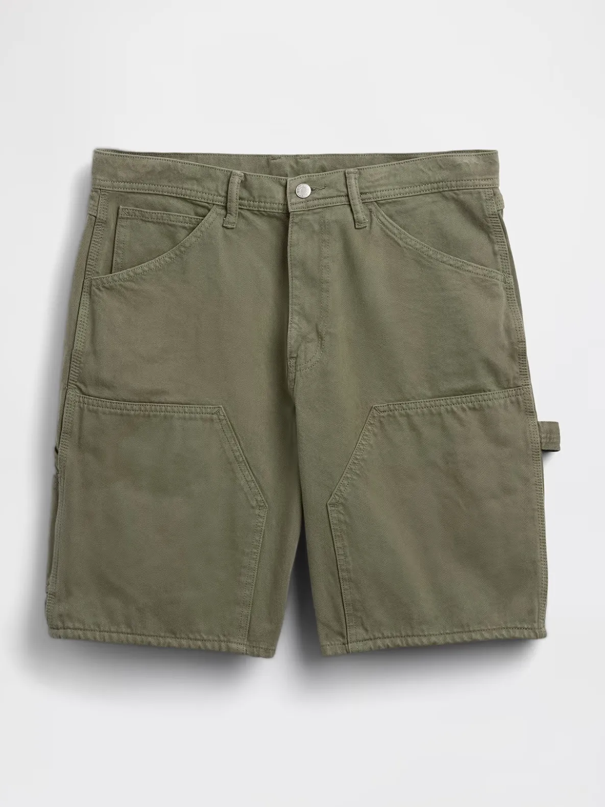 9" Loose Denim Carpenter Shorts