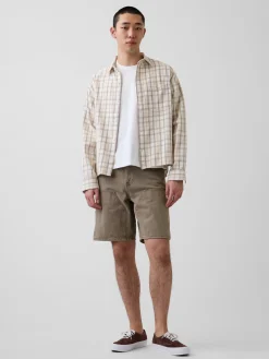 9" Loose Denim Carpenter Shorts